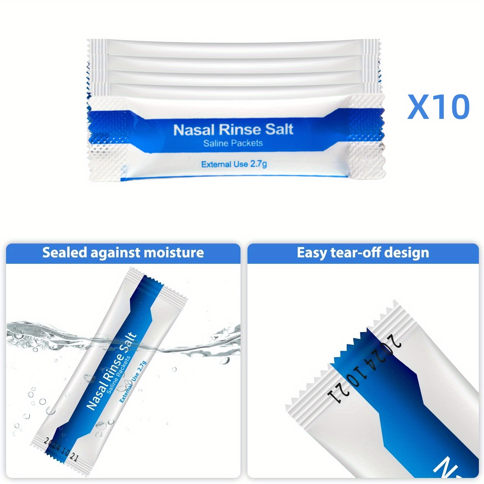 Nasal Wash Bottle for Sinus Rinse and Care